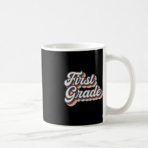 First Grade Teacher Retro Vintage 1st Grade Teache Coffee Mug