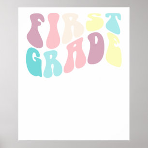 first grade teacher school poster