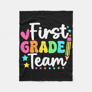 First Grade Team Back To School Teachers Students Fleece Blanket