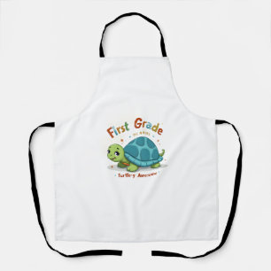 First Grade Turtle-y Awesome 1st Grade Back to Sch Apron