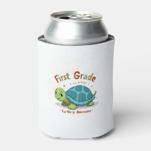 First Grade Turtle-y Awesome 1st Grade Back to Sch Can Cooler