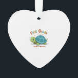 First Grade Turtle-y Awesome 1st Grade Back to Sch Ornament<br><div class="desc">First Grade Turtle-y Awesome 1st Grade Back to School T-Shirt</div>