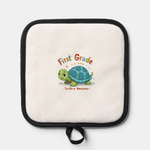 First Grade Turtle-y Awesome 1st Grade Back to Sch Pot Holder