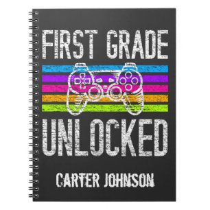 First Grade Unlocked Back to School Personalised N Notebook