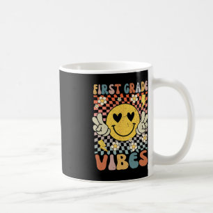 First Grade Vibes 1st Grade Retro Teacher 1st Day  Coffee Mug