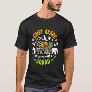 First Grade Zoo Field Trip Squad Matching Students T-Shirt