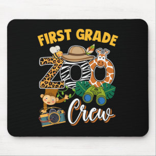 First Grade Zoo Field Trip Squad Matching Teacher Mouse Mat