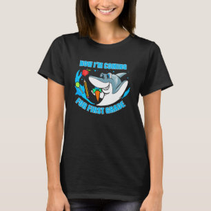 First Grader School Kids for 1st Grade Shark T-Shirt
