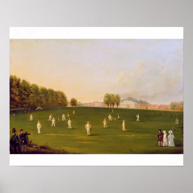 First Grand Match of cricket played by members of Poster (Front)