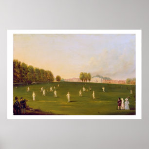 First Grand Match of cricket played by members of Poster