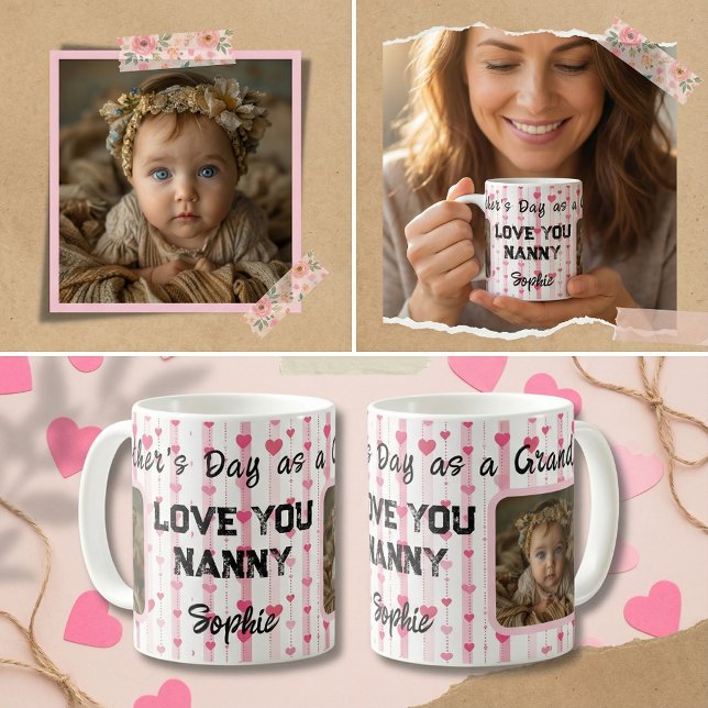 First Grandma Mother's Day: Love You Nanny Coffee Mug (Creator Uploaded)
