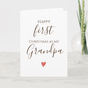 First   Grandpa Merry Chirstmas Card
