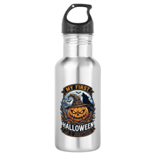 First Halloween As Brother Pumpkin Wolf Moon_1 532 Ml Water Bottle