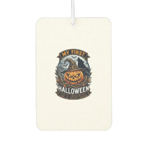 First Halloween As Brother Pumpkin Wolf Moon_1 Car Air Freshener