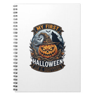 First Halloween As Brother Pumpkin Wolf Moon_1 Notebook