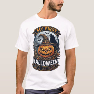 First Halloween As Brother Pumpkin Wolf Moon_1 T-Shirt