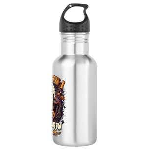 First Halloween As Dad Pumpkin Wolf Moon_1 532 Ml Water Bottle