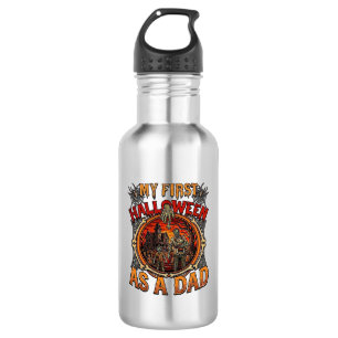First Halloween As Dad Zombie Haunted House Gravey 532 Ml Water Bottle