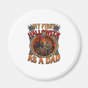 First Halloween As Dad Zombie Haunted House Gravey Magnet