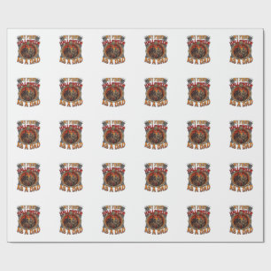 First Halloween As Dad Zombie Haunted House Gravey Wrapping Paper
