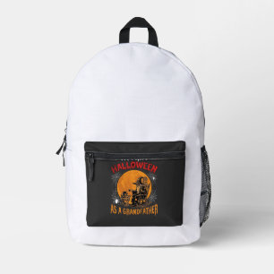 First Halloween As Grandfather Wizard Bat Moon_1 Printed Backpack