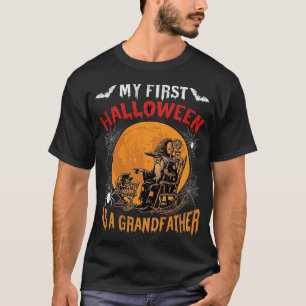 First Halloween As Grandfather Wizard Bat Moon_1 T-Shirt