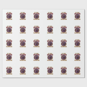 First Halloween As Grandmother Witch Pumpkin Bats_ Wrapping Paper
