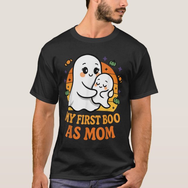 First Halloween As Mum 1st Time Mother  T-Shirt (Front)