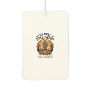First Halloween As Mum Pumpkin Scarecrow Baby Moon Car Air Freshener