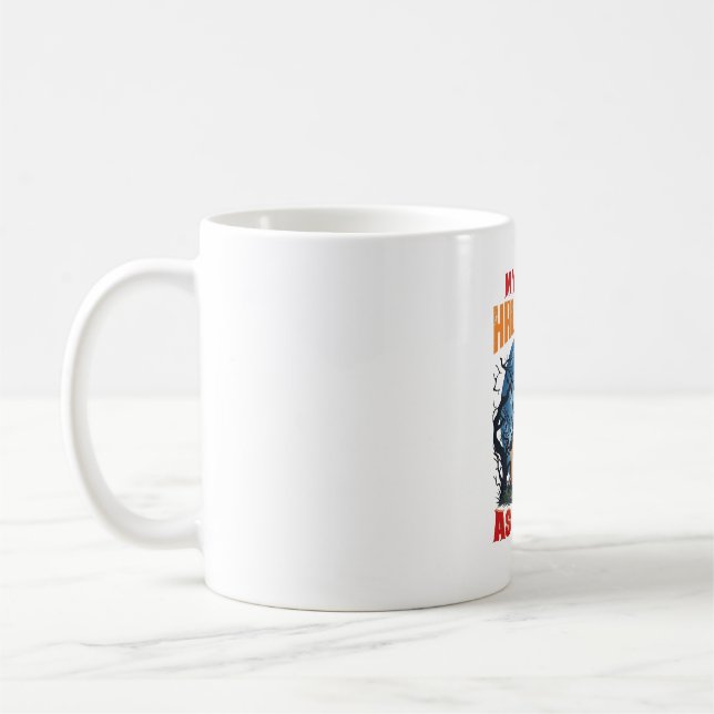 First Halloween As Mum Pumpkin Wolf Moon_1 Coffee Mug (Left)