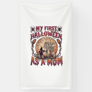 First Halloween As Mum Witch Skeleton Moon_1 Banner