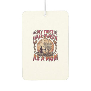First Halloween As Mum Witch Skeleton Moon_1 Car Air Freshener
