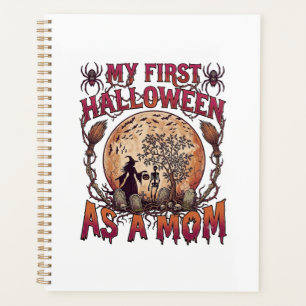 First Halloween As Mum Witch Skeleton Moon_1 Planner