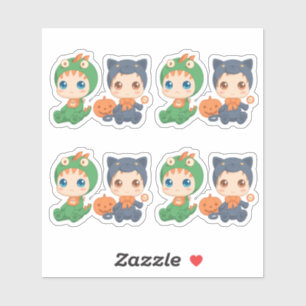 First Halloween Babies Cat Dragon Costume Set of 4