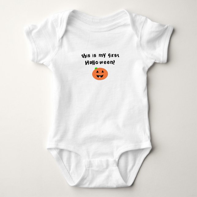 First Halloween Baby Bodysuit (Front)