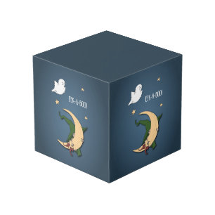 First Halloween Baby Peek A Boo Witch with Ghost Cube