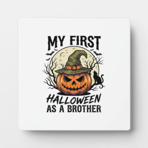 First Halloween Brother Vintage Pumpkin Moon Shirt Plaque