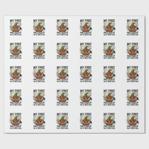 First Halloween Brother Vintage Pumpkin Moon Shirt Wrapping Paper