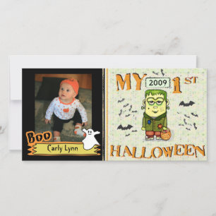 First Halloween Custom Photo Card