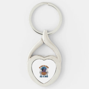 First Halloween Dad Vintage Pumpkin Wolf Shirt_1 Key Ring