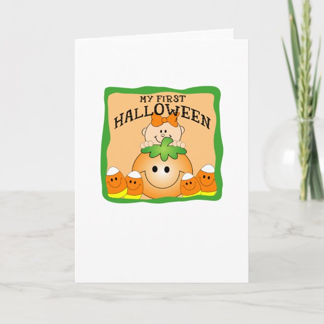 FIRST HALLOWEEN GIRL CARD (Front)