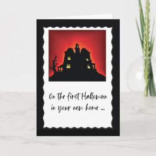 First Halloween in your New Home Humourous Haunted Card