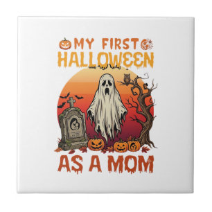 First Halloween Mum Ghost Tombstone Pumpkin_1 Tile