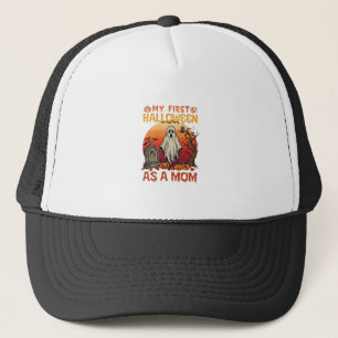 First Halloween Mum Ghost Tombstone Pumpkin_1 Trucker Hat