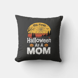 First Halloween Mum Vintage Sunset Design_1 Cushion