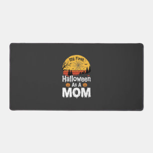 First Halloween Mum Vintage Sunset Design_1 Desk Mat