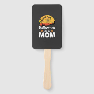 First Halloween Mum Vintage Sunset Design_1 Hand Fan