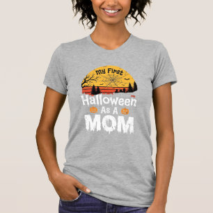 First Halloween Mum Vintage Sunset Design_1 T-Shirt