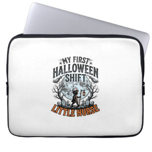 First Halloween Nurse Spooky Moon Infant Costume D Laptop Sleeve