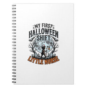 First Halloween Nurse Spooky Moon Infant Costume D Notebook
